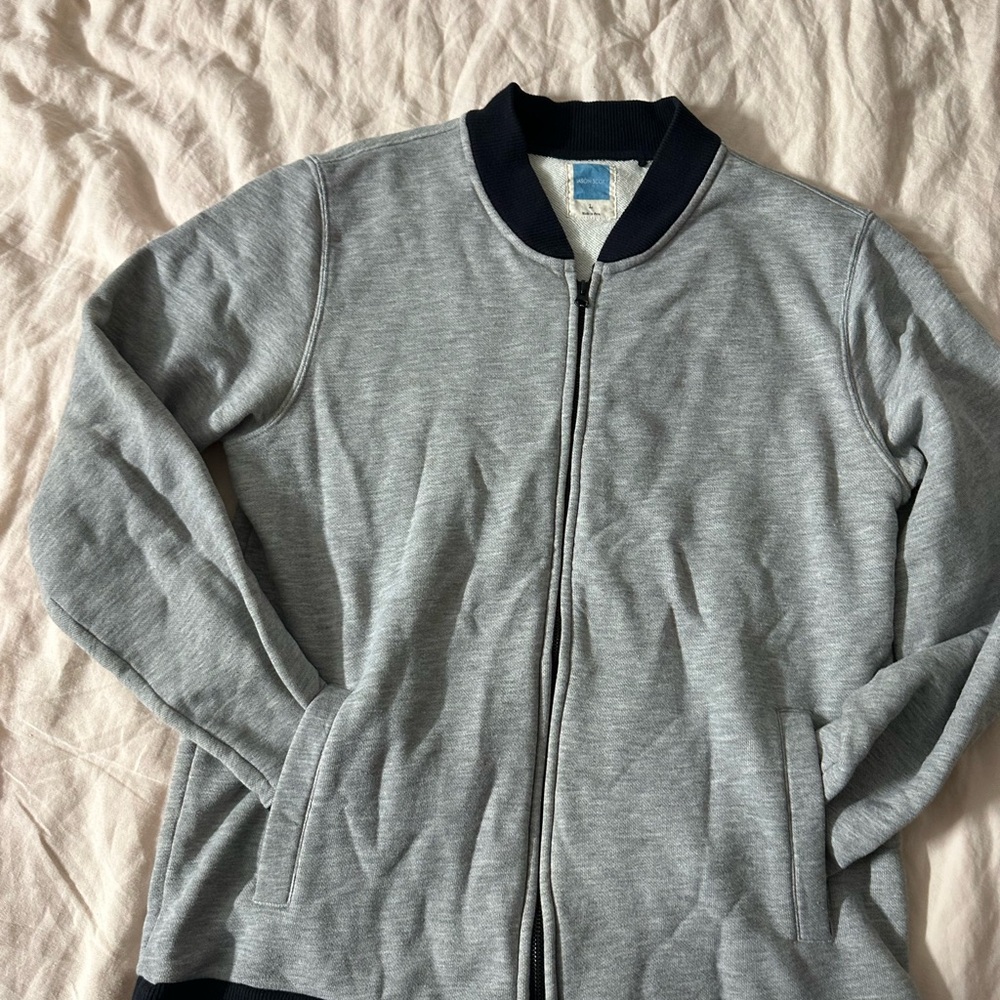 Men's Gray Bomber Jacket